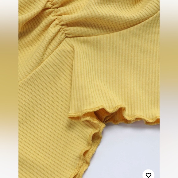 Cider Ginger Solid Ruffle Ruched Tank Top sz M - Picture 5 of 5